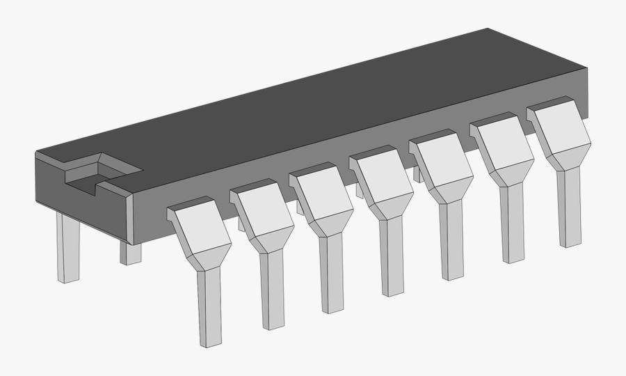 Integrated Circuits Background Png - 3rd Generation Of Computer Integrated Circuit, Transparent Clipart