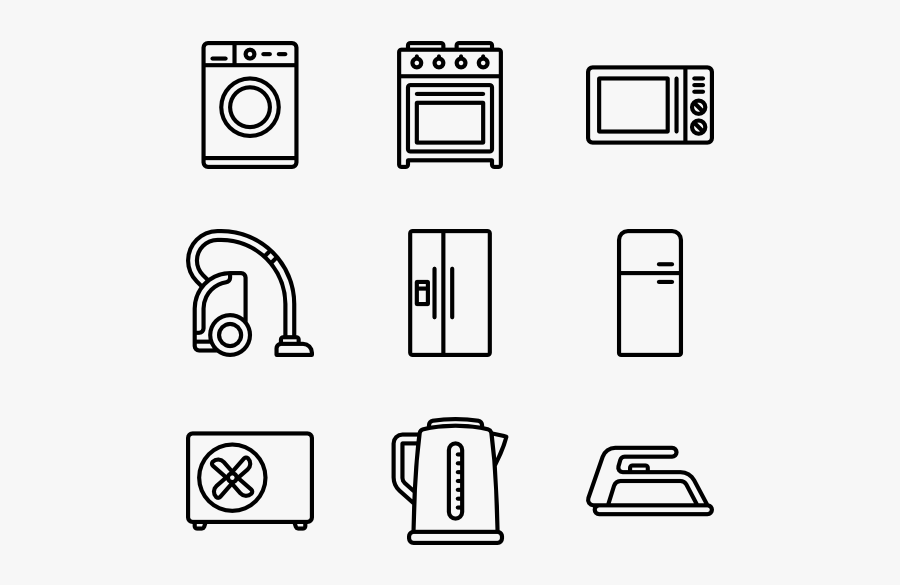 Clipart Transparent Stock Laundry Vector Home Appliance - Gallery Pixel Icon Png, Transparent Clipart