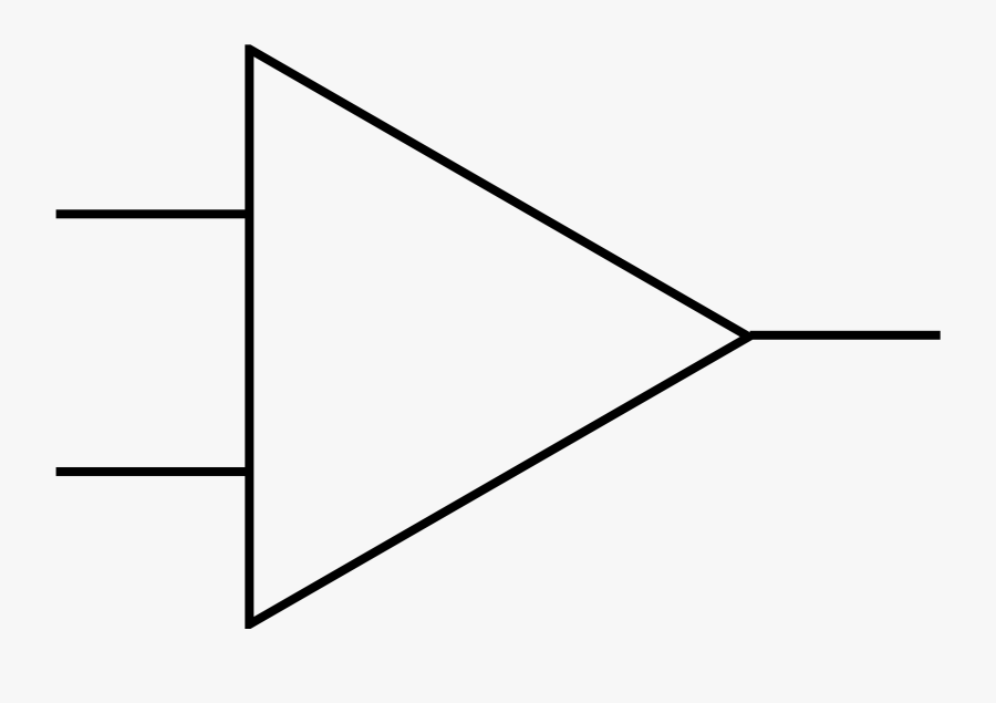 Clipart Rsa Iec Opamp Symbol Big Image Png - Opamp Symbol, Transparent Clipart