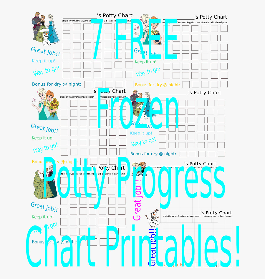 Frozen Free Printable Potty Training Chart
