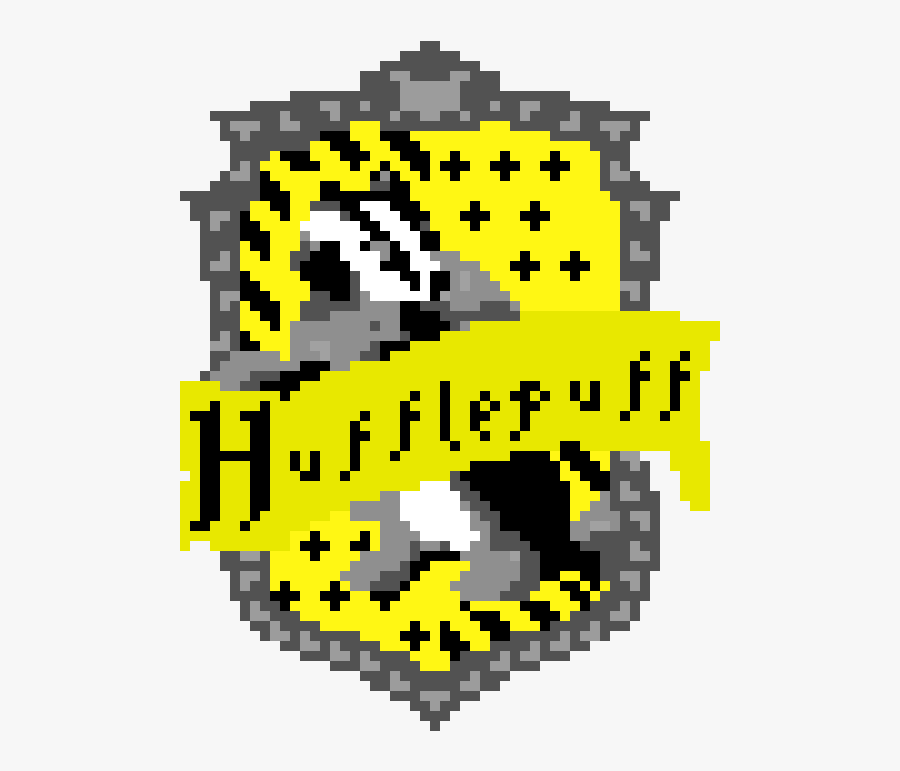Pixel Art Hufflepuff Logo Clipart , Png Download - Hufflepuff Banner Pixel Art, Transparent Clipart