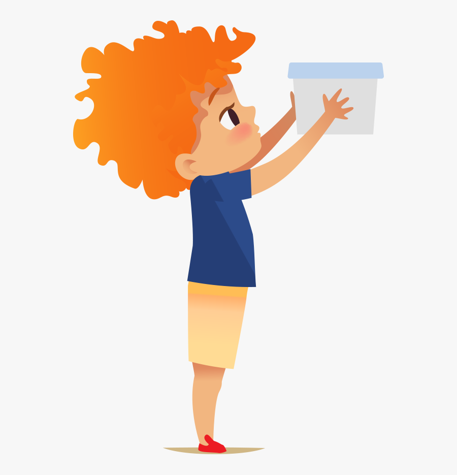 Clipart Of A Child Working With Montessori Material, Transparent Clipart