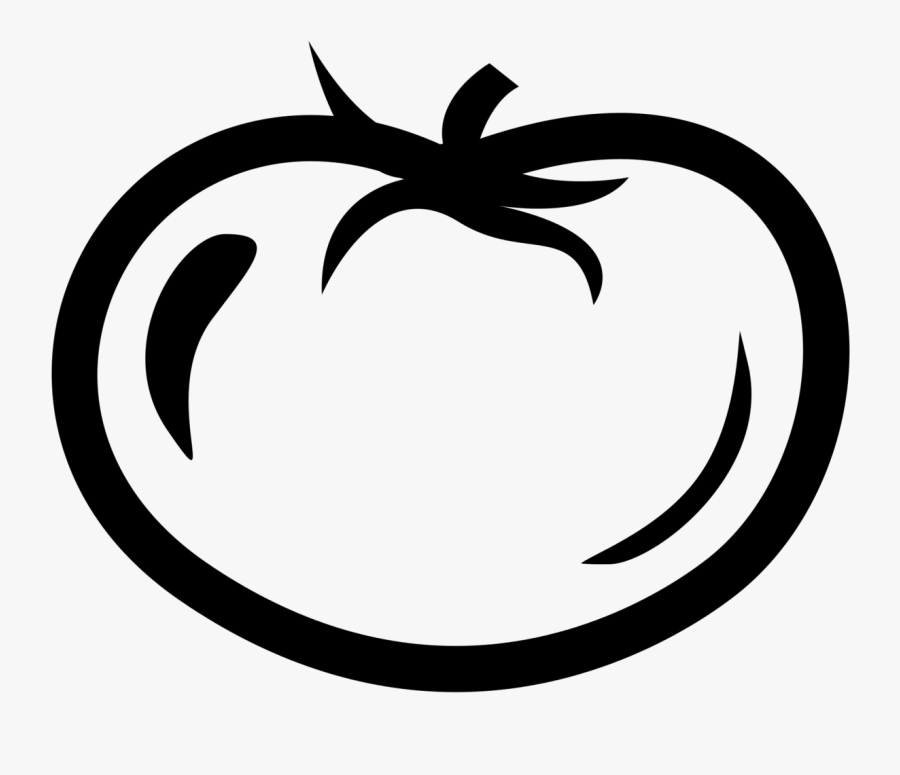 Tomato Icon Black And White Clipart , Png Download - Tomato Png Black And White, Transparent Clipart