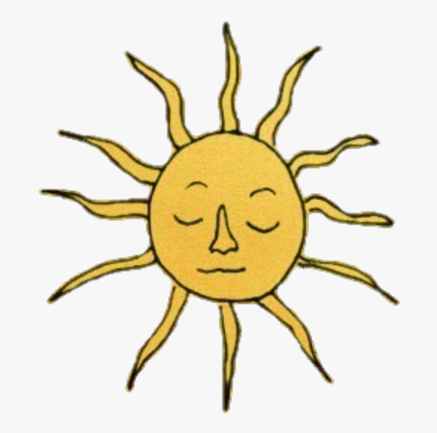 #yellow #amarillo #aesthetic #random #sun #sol - Yellow Summer Aesthetic Sun, Transparent Clipart