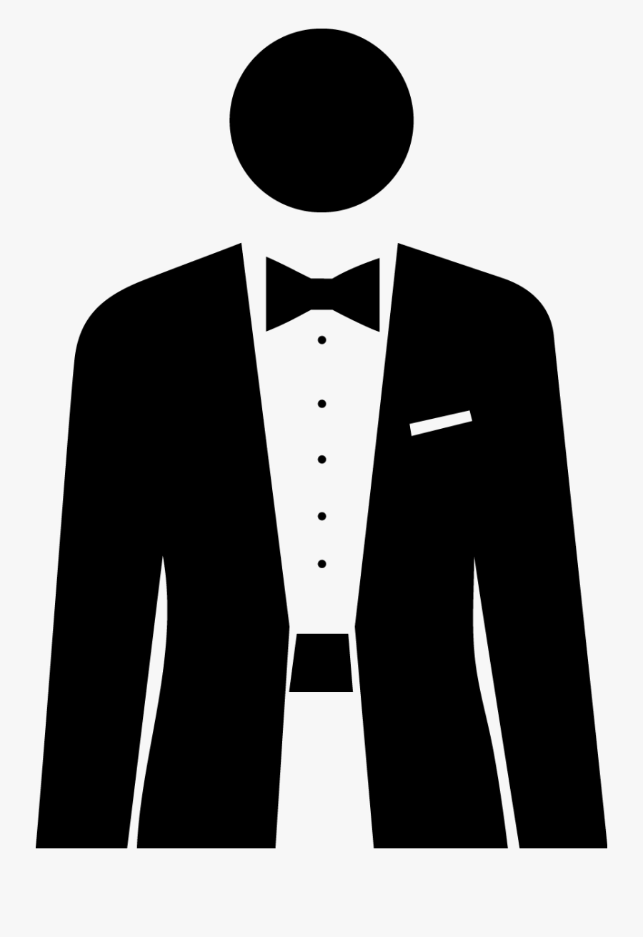 E-couture Black Tie Png - Man In A Suit Black And White Clipart, Transparent Clipart