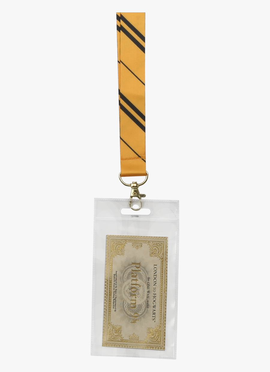 Hufflepuff House Tie Lanyard Ticket002 V=1533115500 - Platform 9 3 4 Ticket, Transparent Clipart