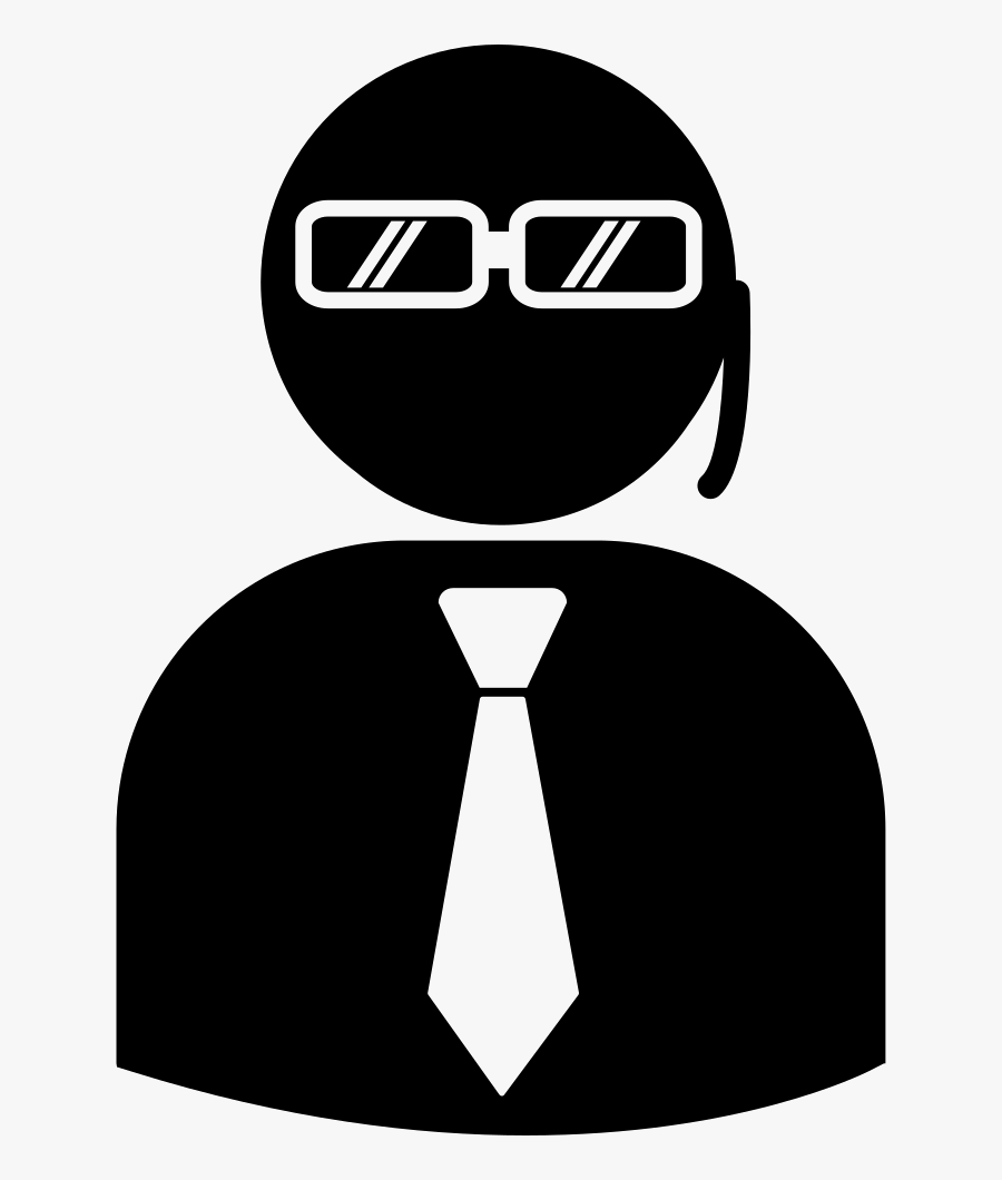 Security Agent With Earpiece Wearing Suit And Tie Comments - Evandro Viana Hinode Vazou, Transparent Clipart