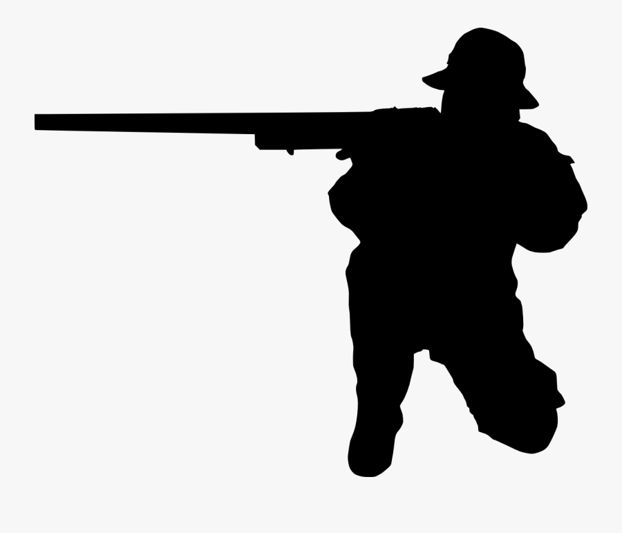 Man Shooting Silhouette - Person Shooting Silhouette Png, Transparent Clipart