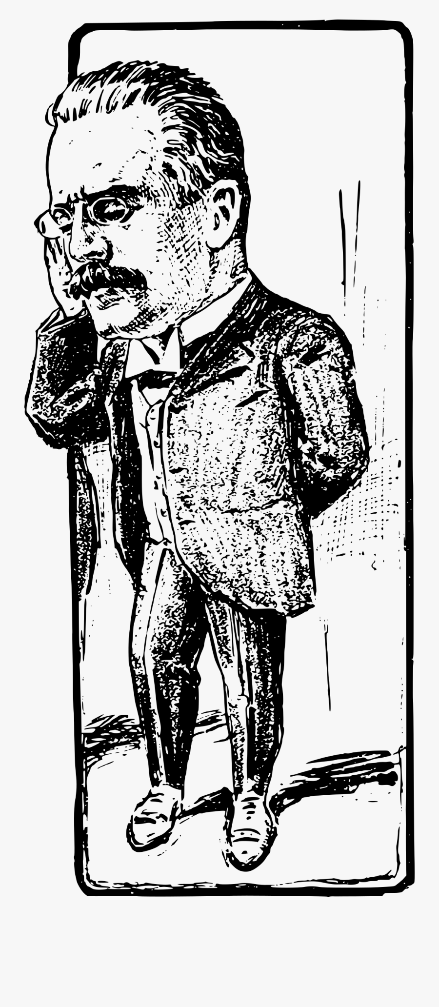 Big Head Suit Man Clip Arts - Illustration, Transparent Clipart