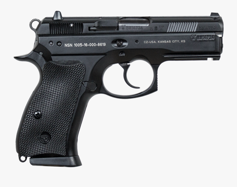 Clip Art Dollar Bill Gun - Cz 75 Compact, Transparent Clipart
