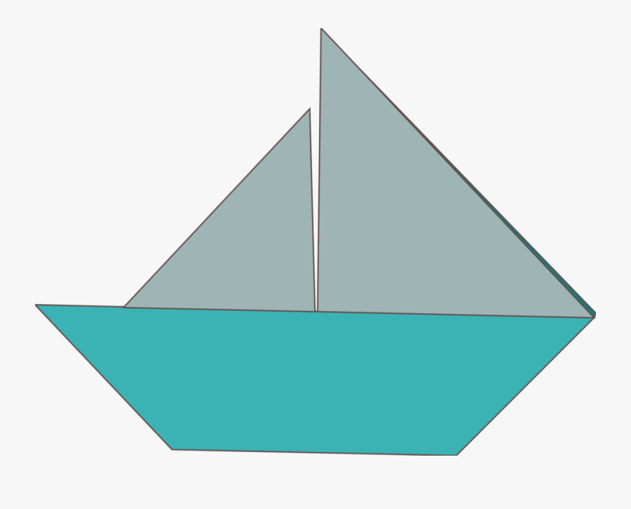 Origami Sailboat - Origami Schiffe Falten Anleitung, Transparent Clipart
