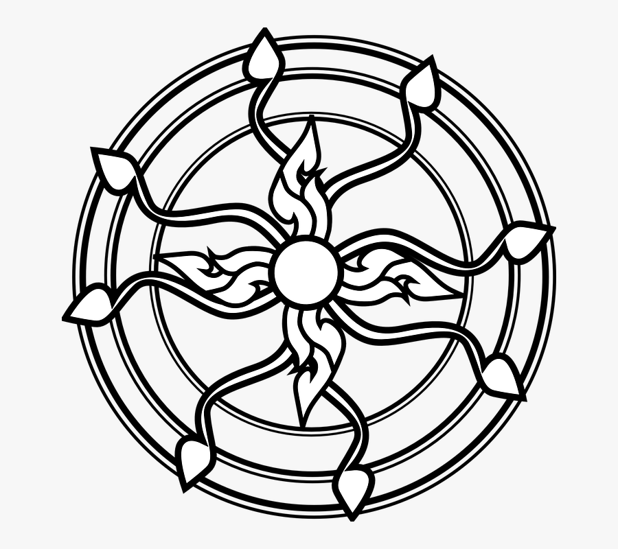 Thai, Art, Thailand, Flower, Star - Thailand Art Flower, Transparent Clipart