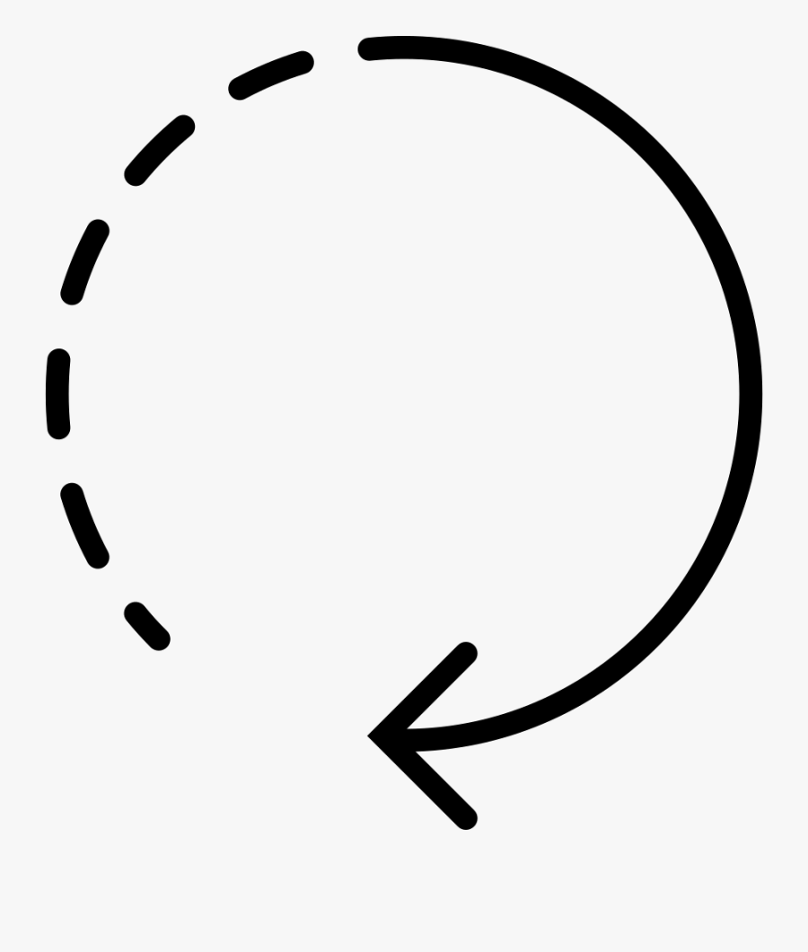 Arrow With Dots Svg Png Icon Free - Circular Arrow, Transparent Clipart