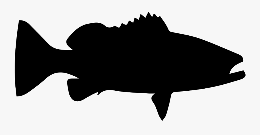 Warsaw Grouper Fish Shape Svg Png Icon Free Download - Portable Network Graphics, Transparent Clipart