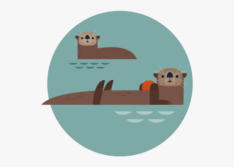 Groundhog Clipart Sea Otter - Cartoon, Transparent Clipart