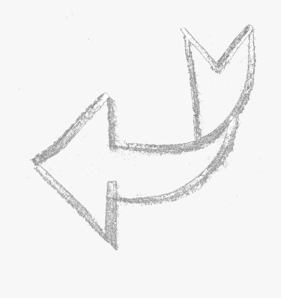 Arrow Png Tumblr - Curved Arrow Transparent White, Transparent Clipart