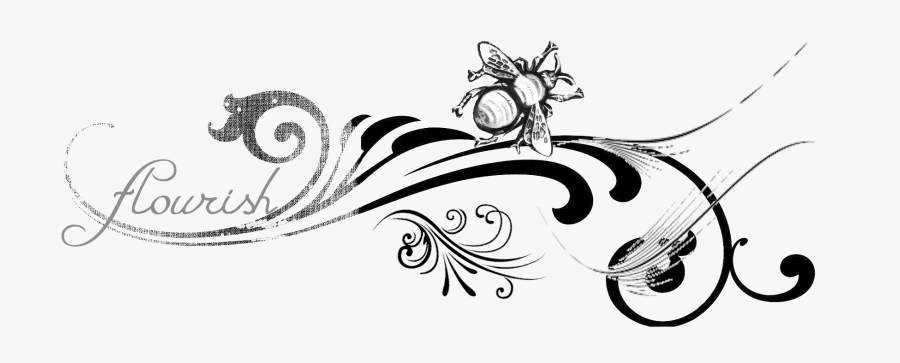 Transparent Victorian Flourish Clipart - Transparent Vector Flourish, Transparent Clipart