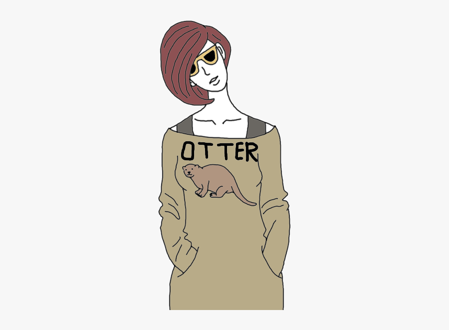 Otter - Cartoon, Transparent Clipart