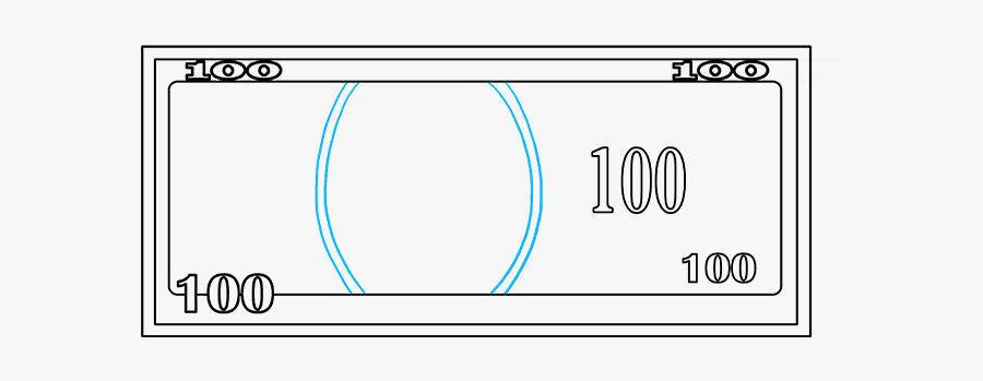 How To Draw Dollar Bill - Circle, Transparent Clipart