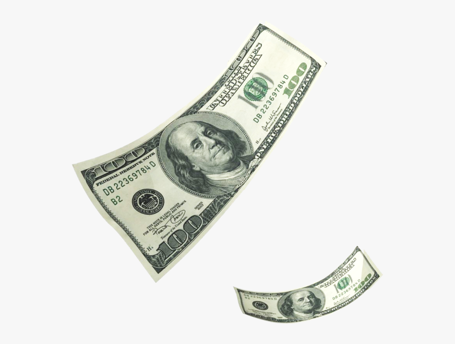 United States One Hundred Dollar Bill United States - Dollar Bills Falling Png, Transparent Clipart