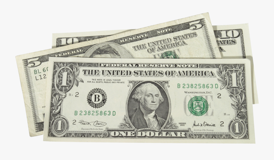1 Dollar Bill Clip Art - Dollar Bill Transparent Background, Transparent Clipart
