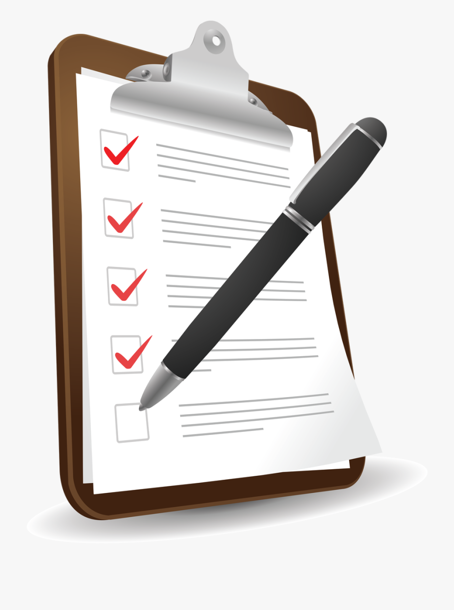 Checklist Background Png - Clipboard With Checklist Png, Transparent Clipart