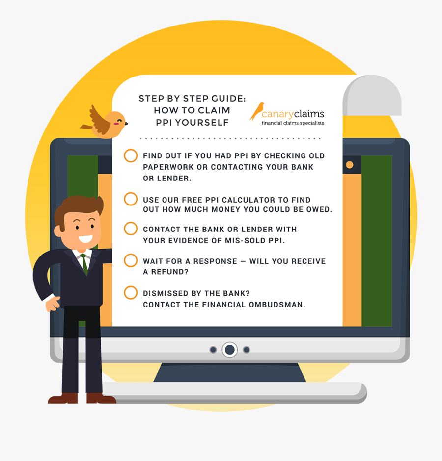Canary Claims Claim Ppi Checklist - Claim Ppi Yourself, Transparent Clipart