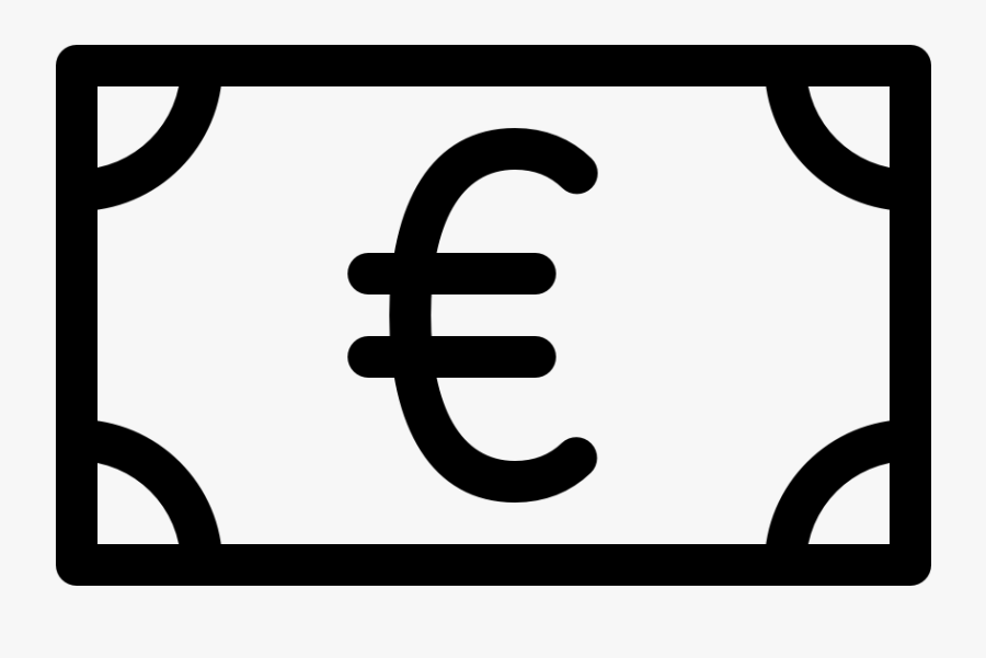Money Note Euro, Transparent Clipart