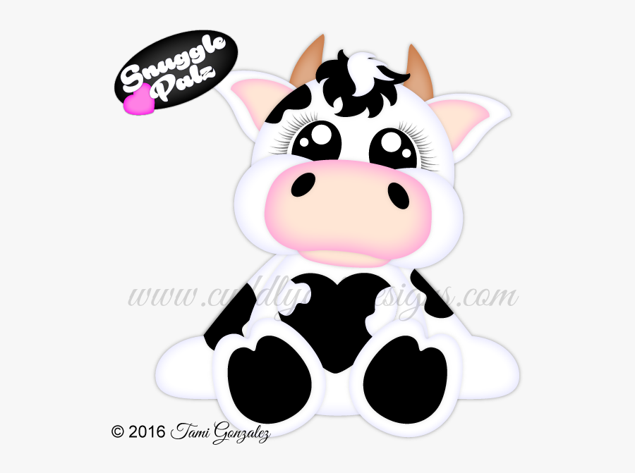 Transparent Cute Cow Png - Snuggle Palz, Transparent Clipart