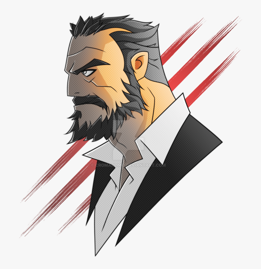 Old Man By - Anime Man With Beard, Transparent Clipart