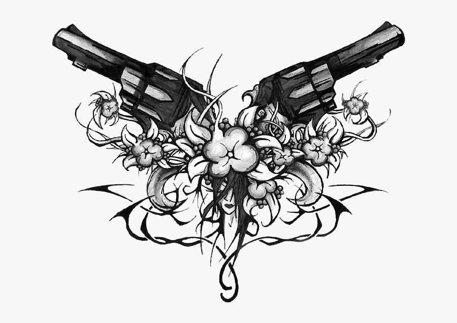 Tattoo Machine Tattoo Artist Tattoo Convention Human - Crossed Guns Tattoo, Transparent Clipart
