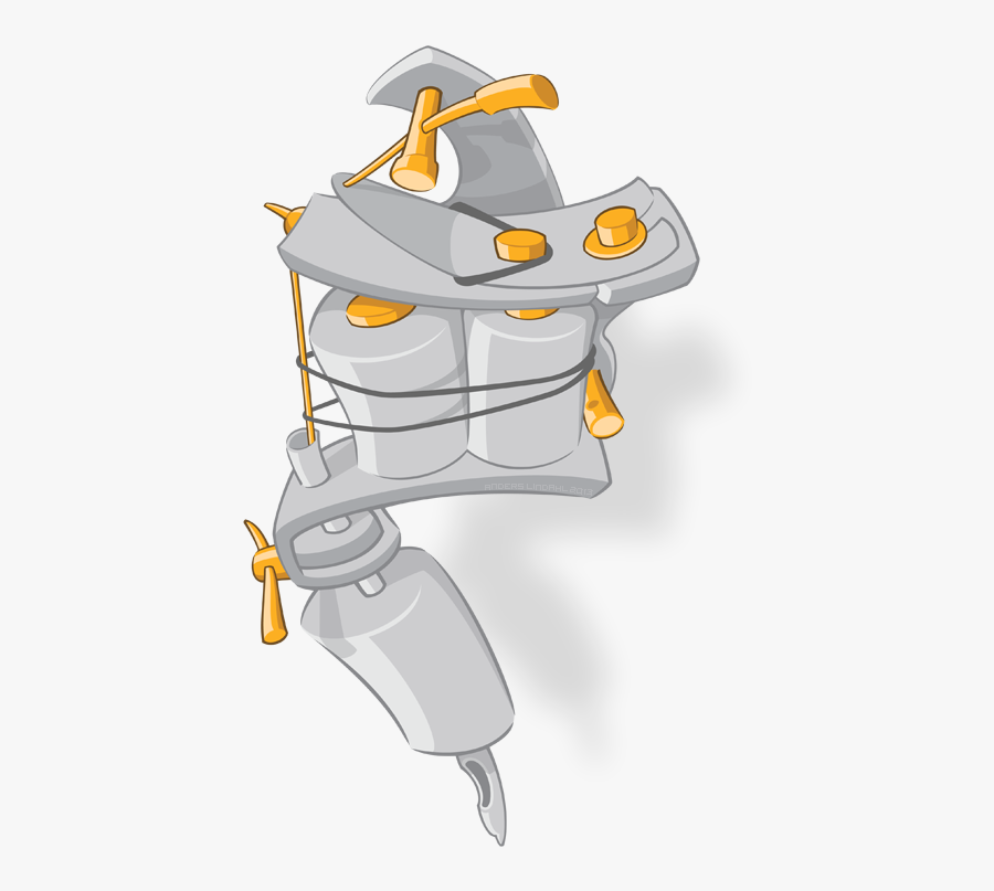 Clipart Resolution 1000*900 - Vector Clipart Tattoo Gun, Transparent Clipart