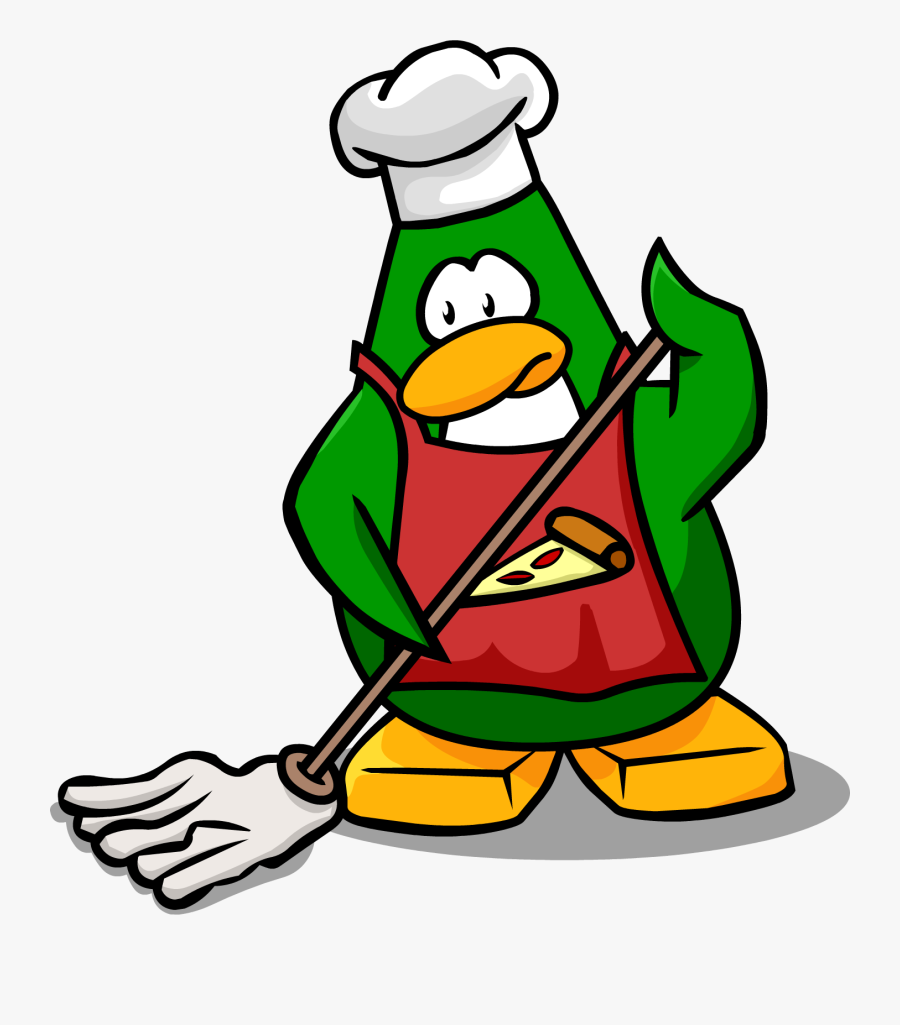 Penguin Chef Penguin Chef Cook Animal Funny Cute Restaurant - Club Penguin Pizza Guy, Transparent Clipart
