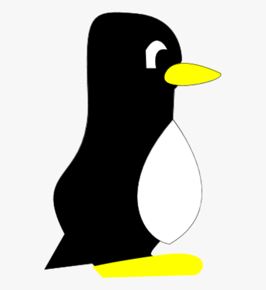 Penguin Clipart Side View - Penguin Cartoon Side View, Transparent Clipart