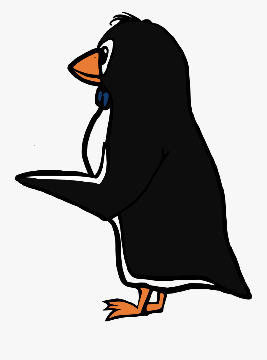 Pointing Penguin Svg Vector File, Vector Clip Art Svg - Penguin Head Sideways Cartoon, Transparent Clipart