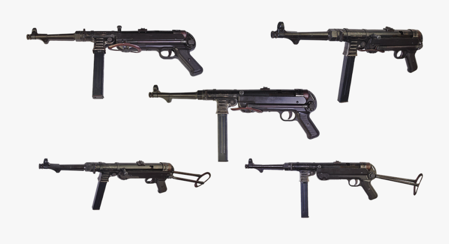 The Gun Schmeisser Mp40 German Machine Ww-2 Army - Mp40 Png, Transparent Clipart