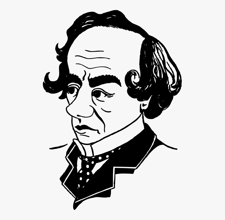 Benjamin Disraeli Head - Prime Minister Clipart, Transparent Clipart