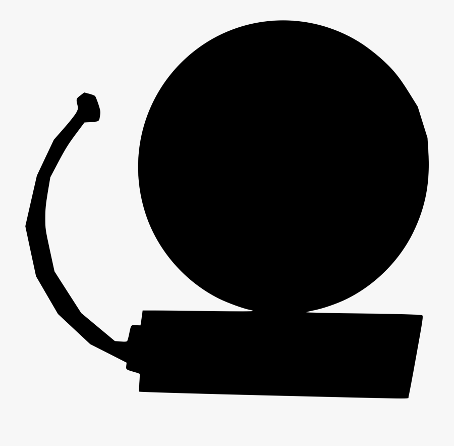 Silhouette,monochrome Photography,circle - School Bell, Transparent Clipart