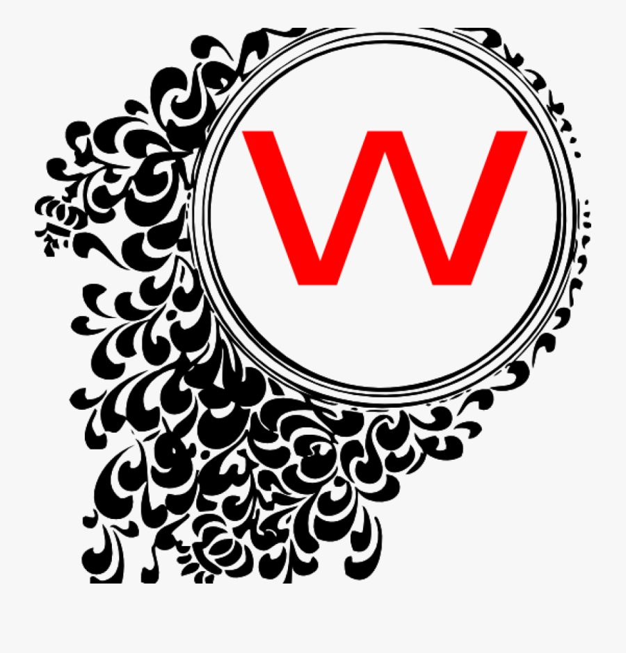 Monogram Clipart Monogram Clip Art At Clker Vector - Blue Circle Design Logo, Transparent Clipart