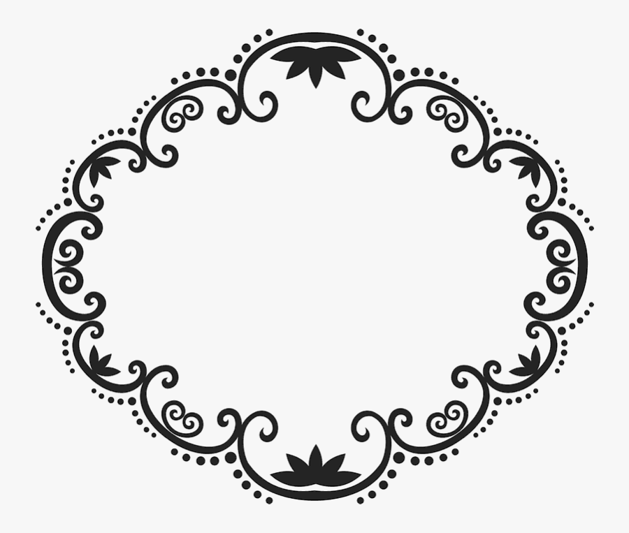 Clip Art Ornate Rubber Border Circular - Circle Border Stamp, Transparent Clipart