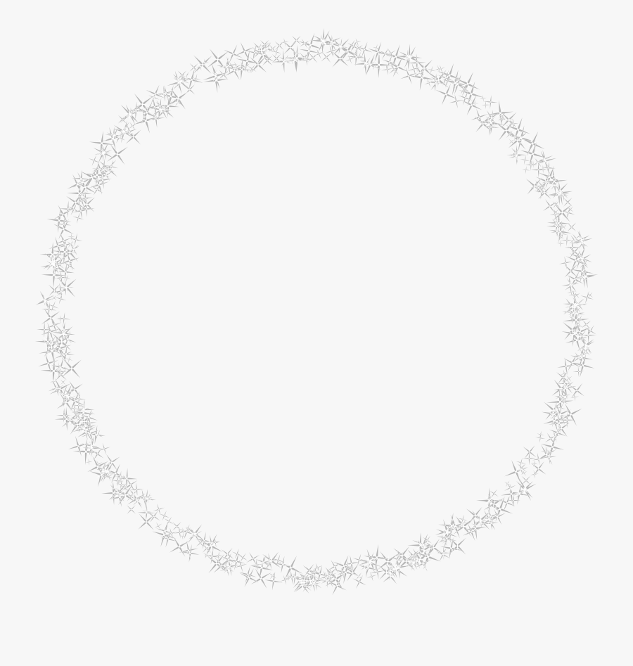 Shining Round Border Transparent White Circle Frame-, Transparent Clipart