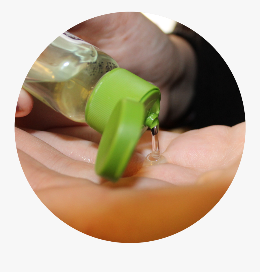 Translucent Hand Sanitizer Is Squeezed Onto A Pale - Earrings, Transparent Clipart