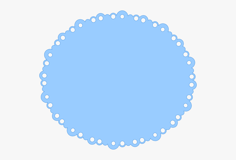 Circle Clipart Scalloped - Topo De Bolo Lilas Para Imprimir, Transparent Clipart