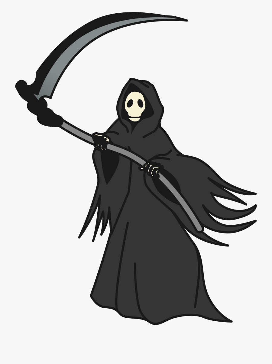 Death,fictional Character,black - Grim Reaper Clipart, Transparent Clipart