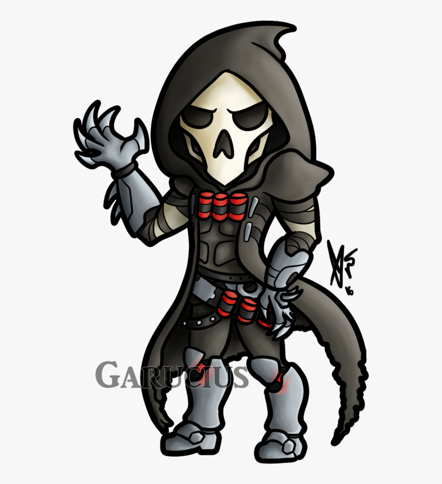 Chibi Reaper Overwatch Drawing, Transparent Clipart