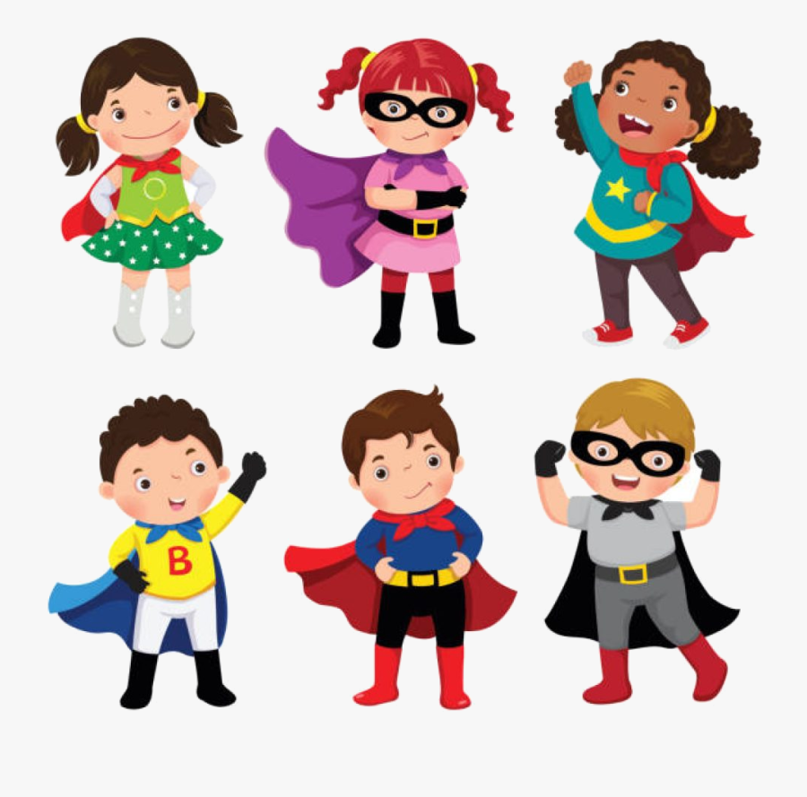 Superhero Clipart Free Girl At Getdrawings For Personal - Boys And Girls Super Hero, Transparent Clipart