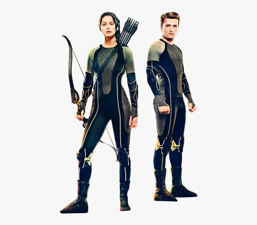 The Hunger Games Png Clipart - Katniss Peeta Hunger Games, Transparent Clipart
