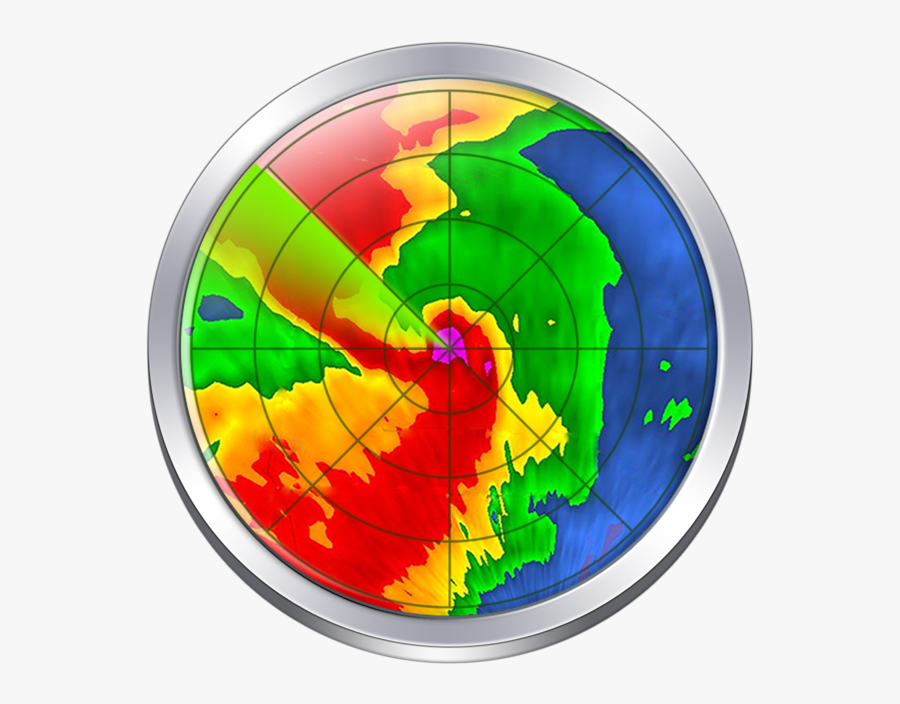 Noaa Doppler Radar Loop & 7-day National Weather Forecast - Weather Radar Icon Free, Transparent Clipart