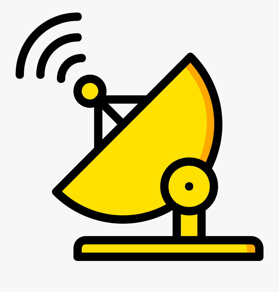 Comment Smiley Face Icon Clipart , Png Download - Yellow Satellite Icon, Transparent Clipart