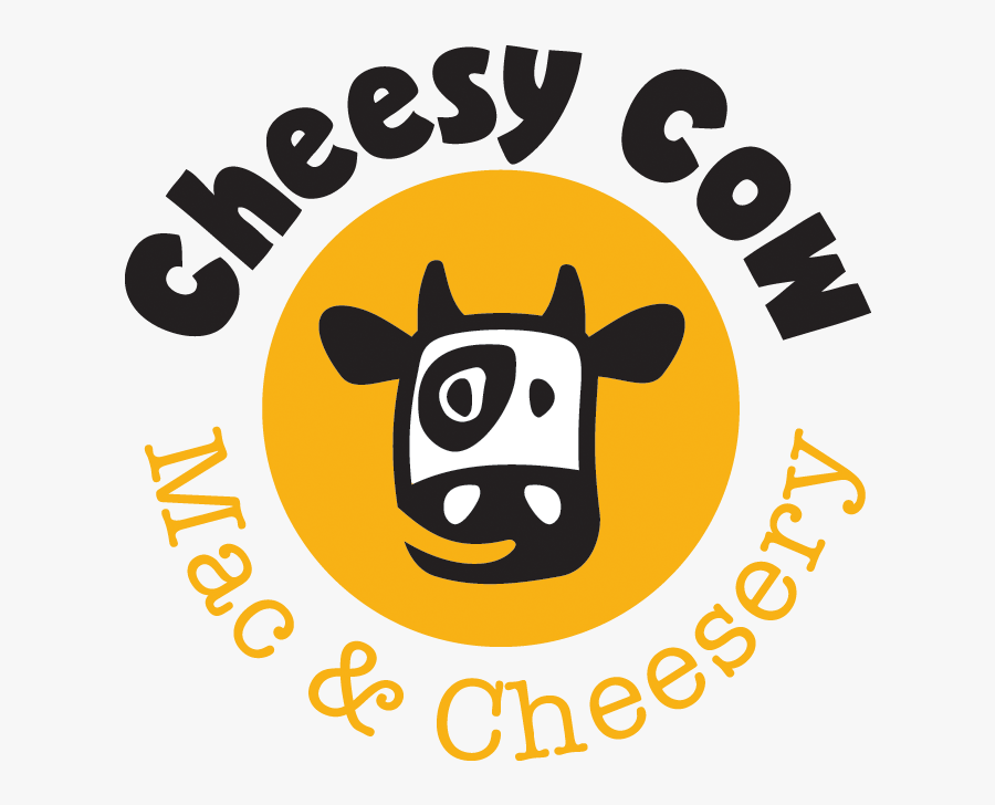 Cheesycow Official Black Small - Cheesy Cow, Transparent Clipart